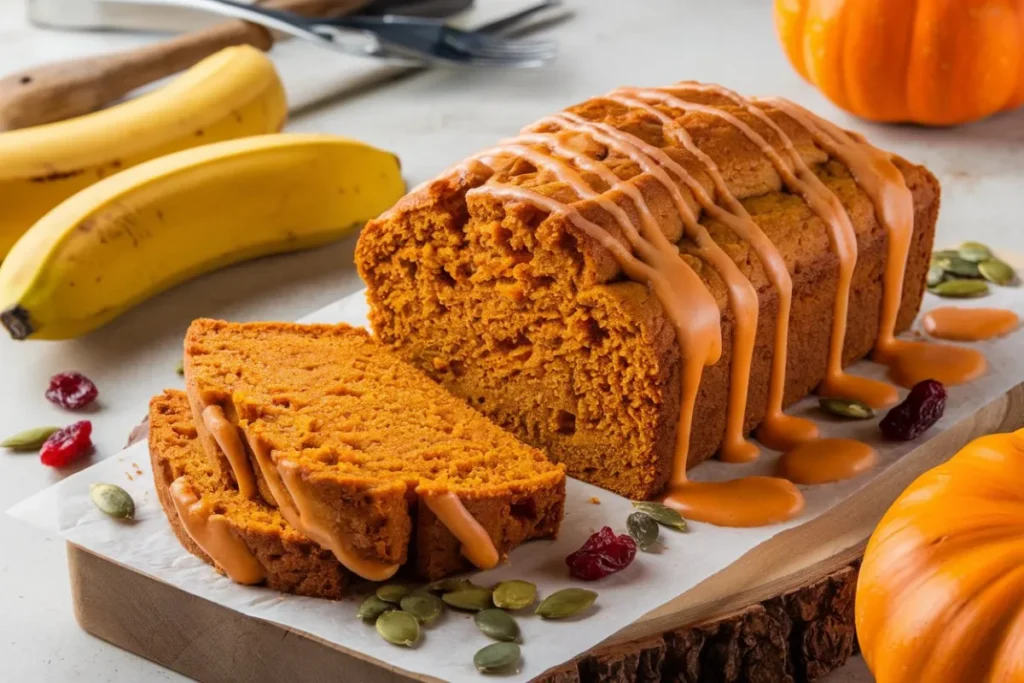 Pumpkin banana bread