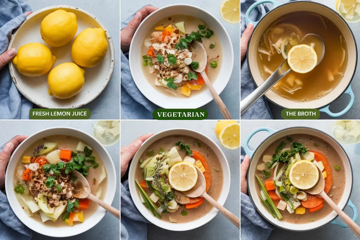 What does adding lemon to soup do