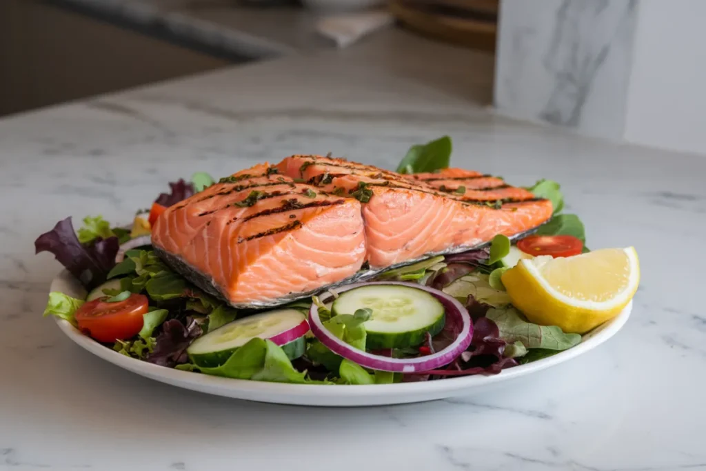 grilled salmon salad