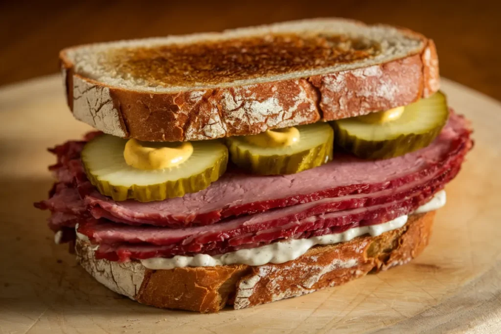 what goes well with pastrami on a sandwich